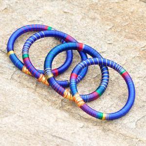 Beautiful Indian Silk Thread Bangles Set